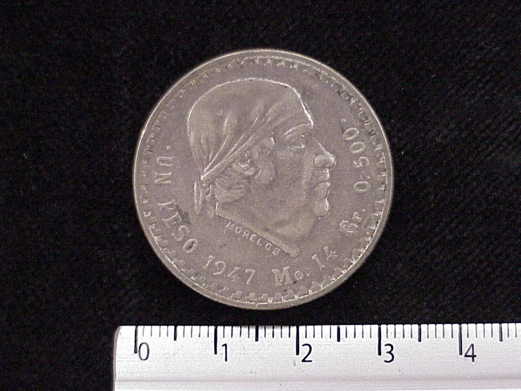 1 Peso Plata 1947 (reverso)