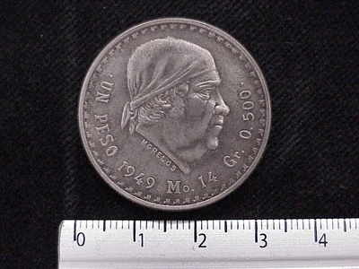 1 Peso Plata 1949