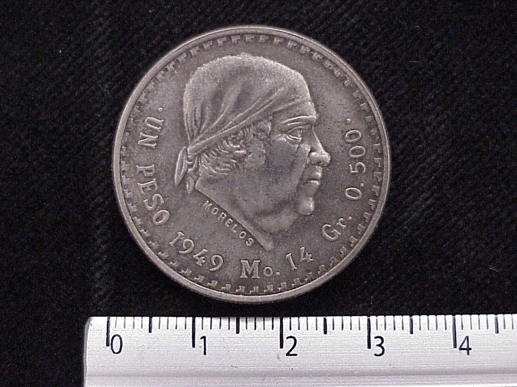 1 Peso Plata 1949 (reverso)