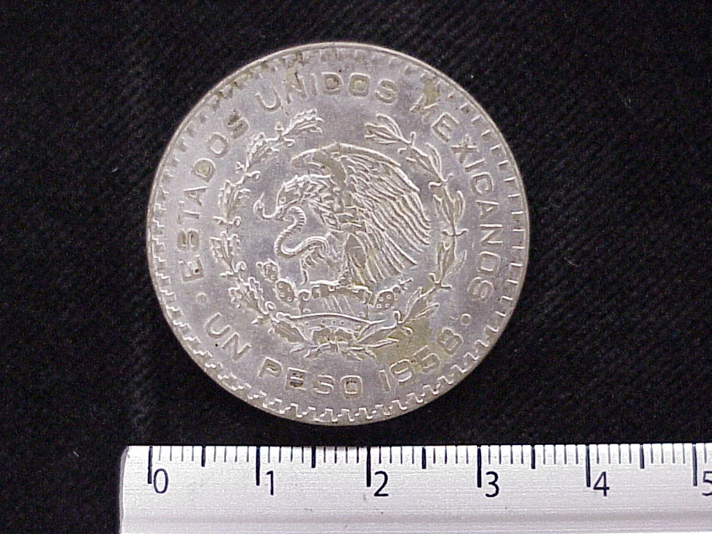 1 Peso Plata 1958 (anverso)