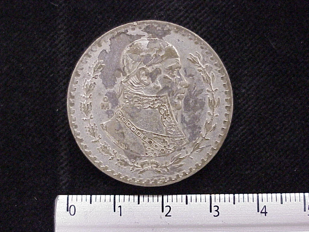 1 Peso Plata 1962 (reverso)