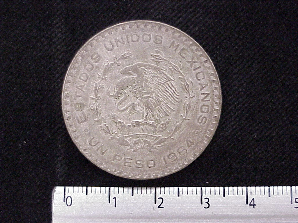 1 Peso Plata 1964 (anverso)