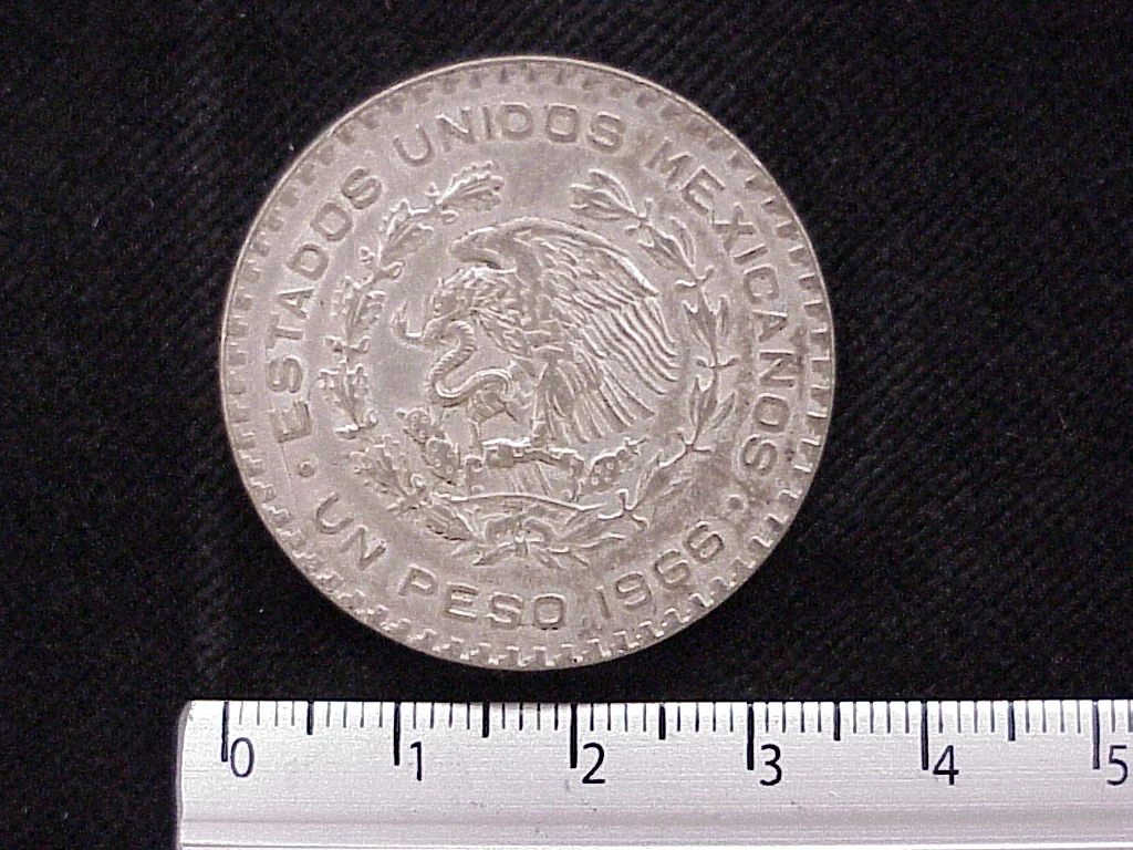1 Peso Plata 1966 (anverso)