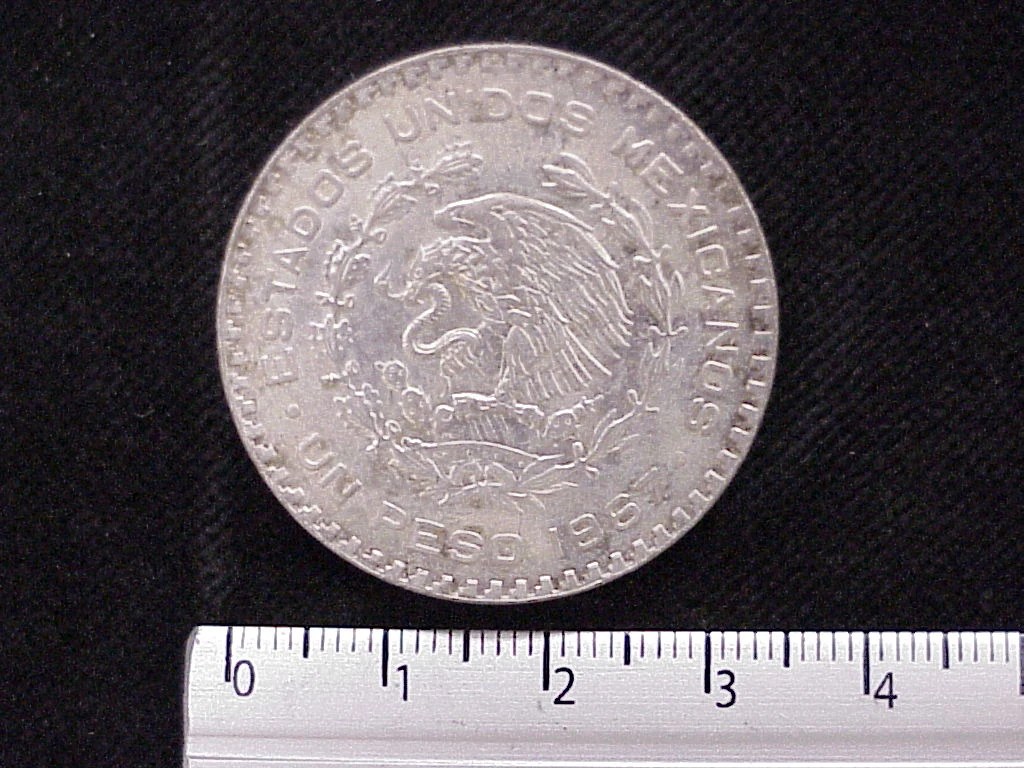 1 Peso Plata 1967 (anverso)