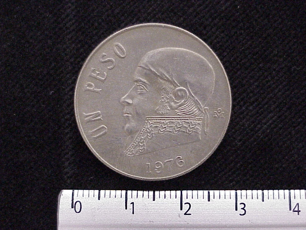 1 Peso Cuproníquel 1976 (reverso)