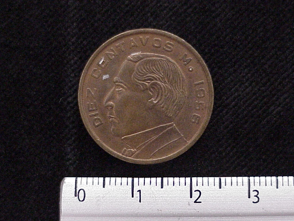 10 Centavos Cobre 1956 (reverso)