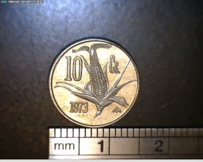 10 Cuproníquel 1973 . Inventario Banxico 15169 (reverso)