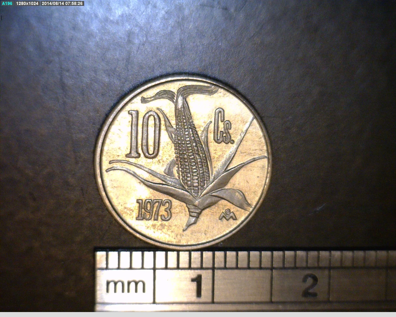 10 Cuproníquel 1973 . Inventario Banxico 15169 (reverso)