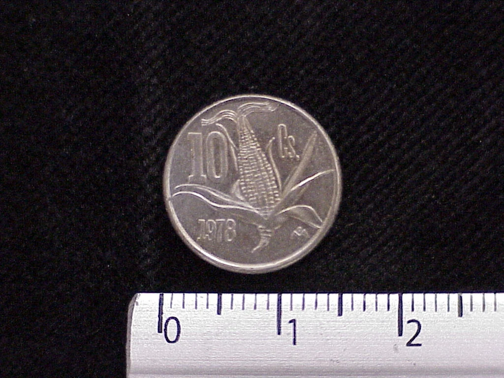 10 Cuproníquel 1978 . Inventario Banxico 12276 (reverso)