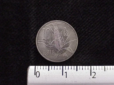 10 Cuproníquel 1979 . Inventario Banxico 12284 (reverso)