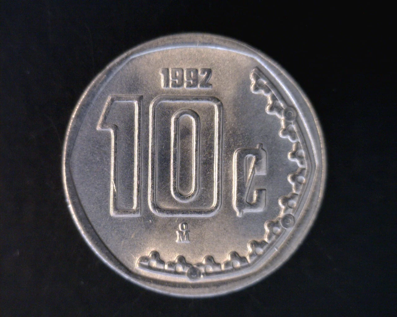10 Acero inoxidable 1992 . Inventario Banxico 16770 (reverso)