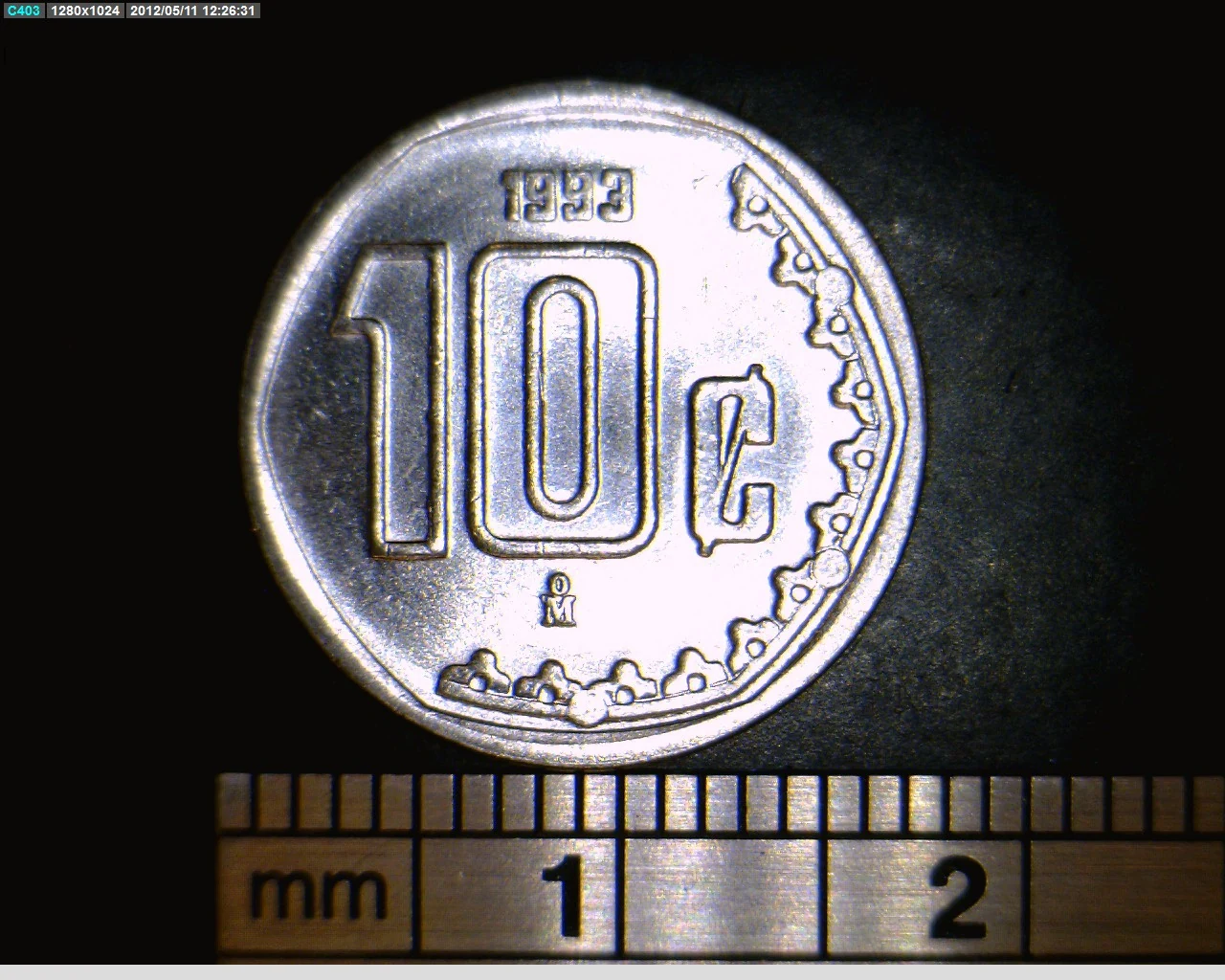 10 Centavos Acero inoxidable 1993