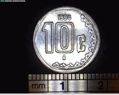 10 Centavos Acero inoxidable 1994