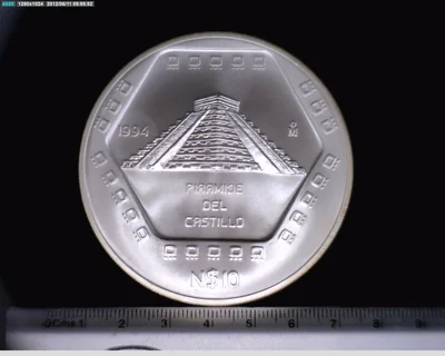 10 Nuevos Pesos Pirámide del Castillo de Chichén Itzá 1994