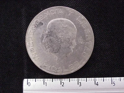 10 Pesos Plata 1956