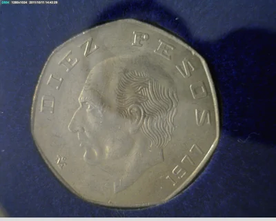 10 Pesos Cuproníquel 1977