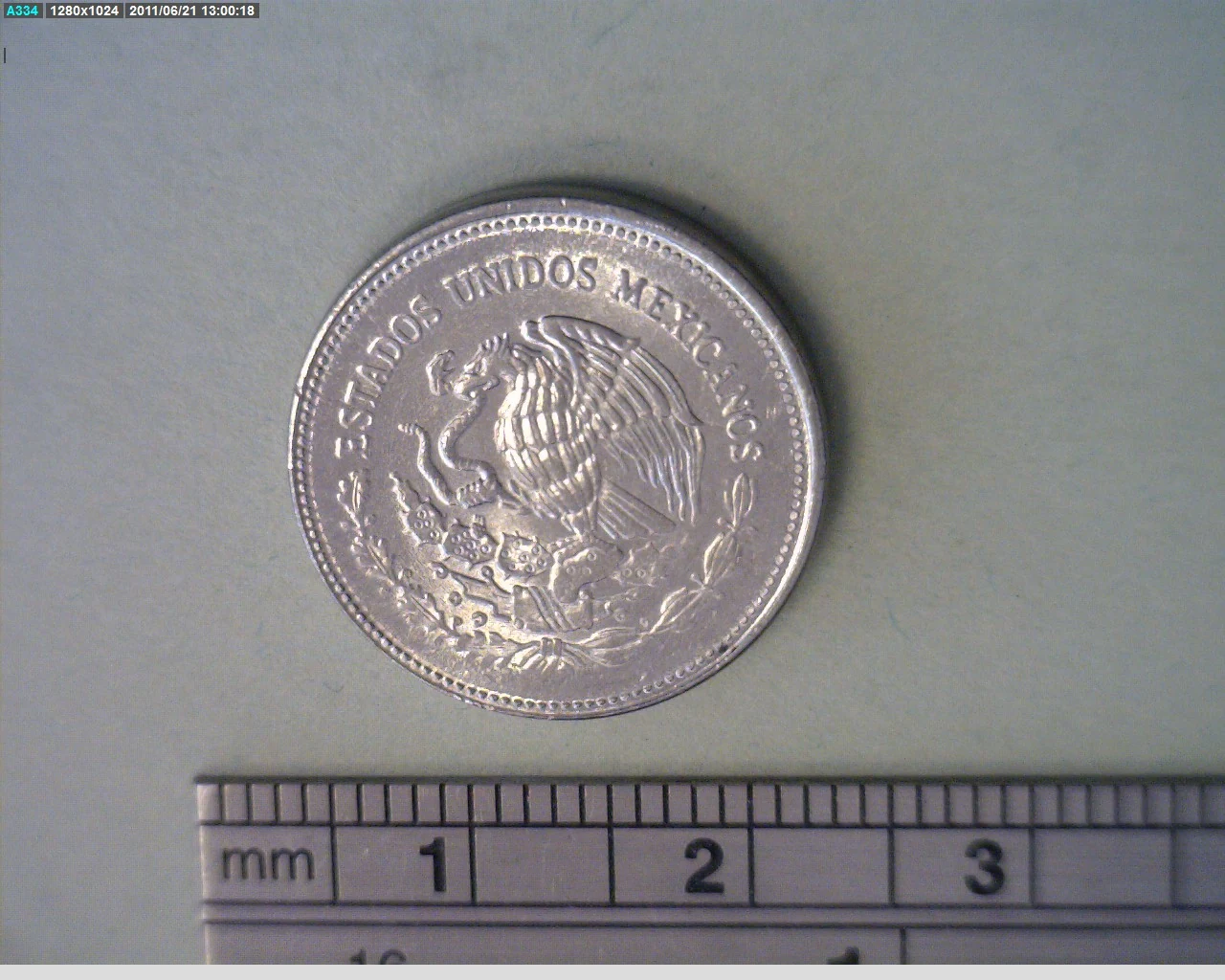 10 Pesos Acero inoxidable 1986 (anverso)