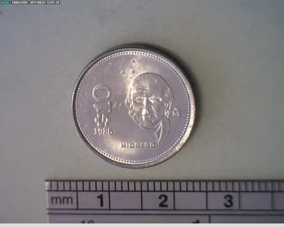10 Pesos Acero inoxidable 1986