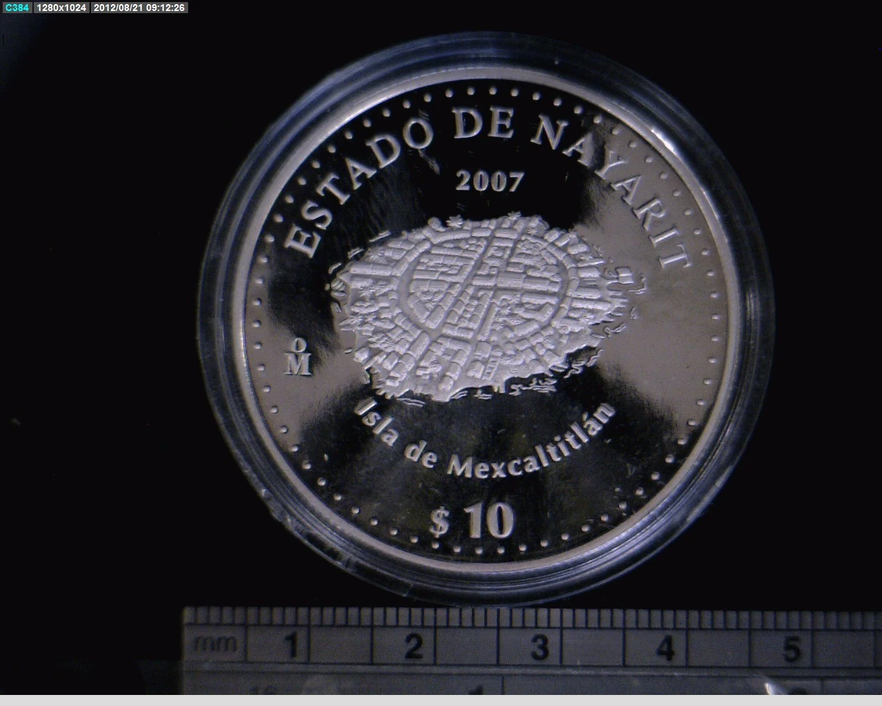 10 Pesos 2007 · Reverso