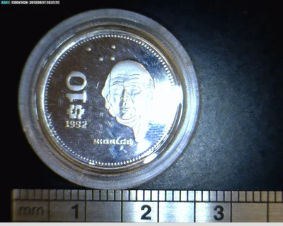10 Pesos Acero inoxidable 1992