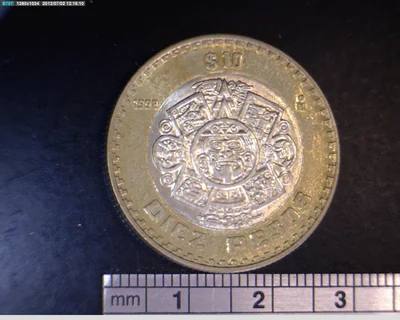 10 Pesos Bimetálica 1998