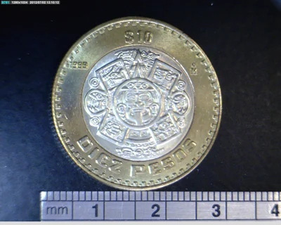 10 Pesos Bimetálica 1999