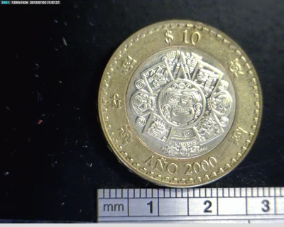 10 Pesos Bimetálica 2000