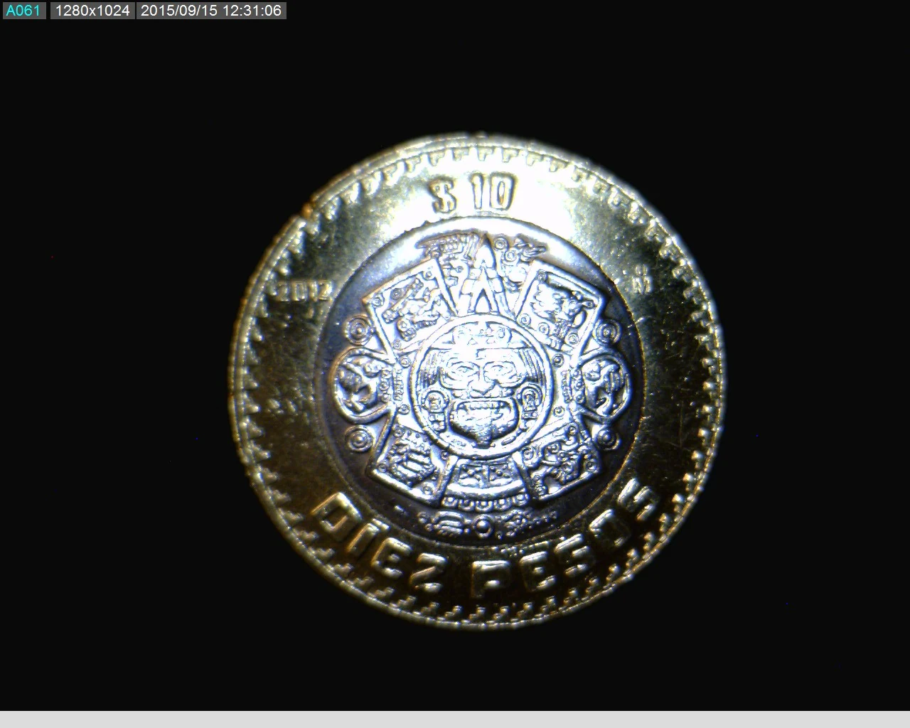 10 Bimetálica 2012 . Inventario Banxico 23119 (reverso)