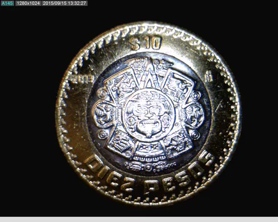 10 Pesos Bimetálica 2013