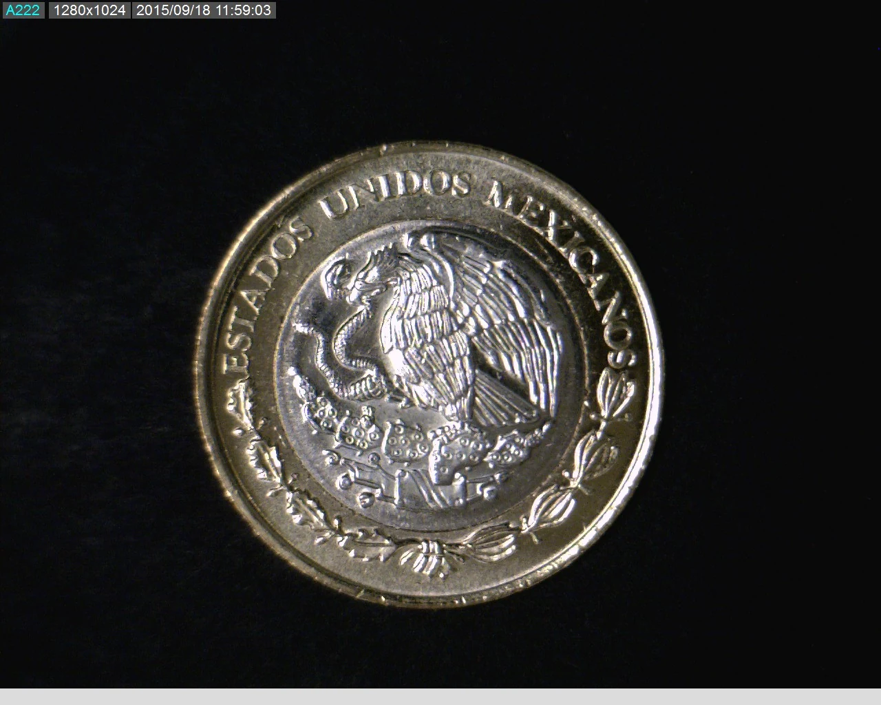 10 Bimetálica 2014 . Inventario Banxico 23219 (anverso)