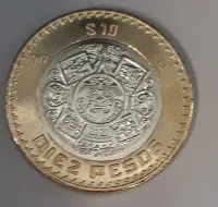 10 Bimetálica 2017 . Inventario Banxico 24013 (reverso)