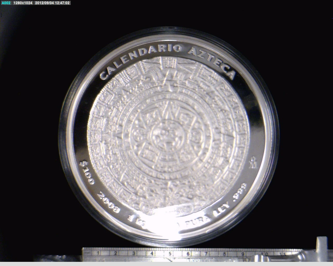 100 Pesos 1 Kilogramo de Plata 2008 · Reverso