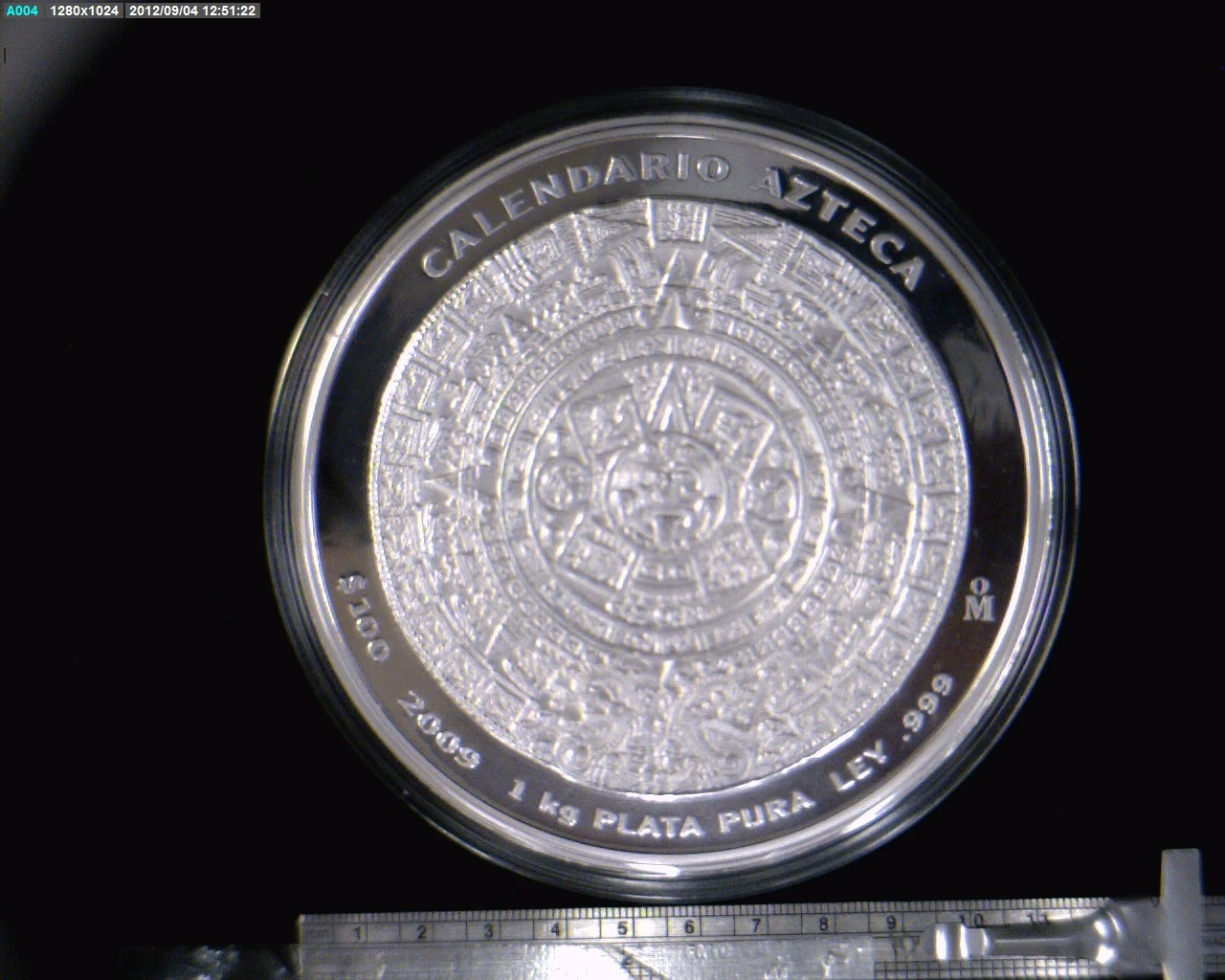 100 Pesos 1 Kilogramo de Plata 2009 · Reverso