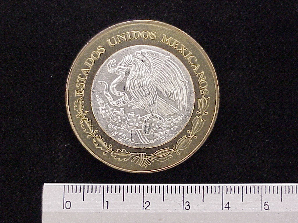 100 Pesos Aguascalientes Escudo 2003 · Inventario Banxico 21449 (anverso)