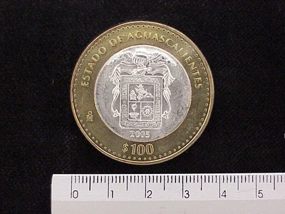 100 Pesos Aguascalientes (Escudo) 2003