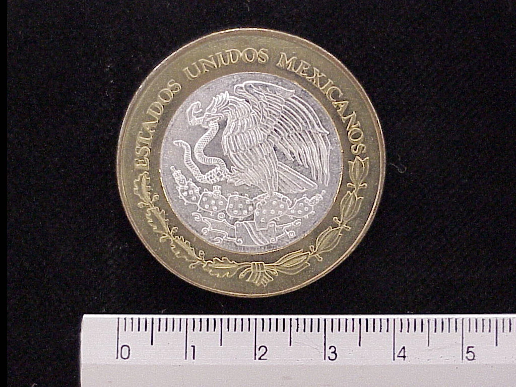100 Pesos Baja California Sur Escudo 2003 · Inventario Banxico 21438 (anverso)