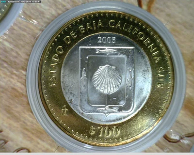 100 Pesos Baja California Sur (Escudo) 2003