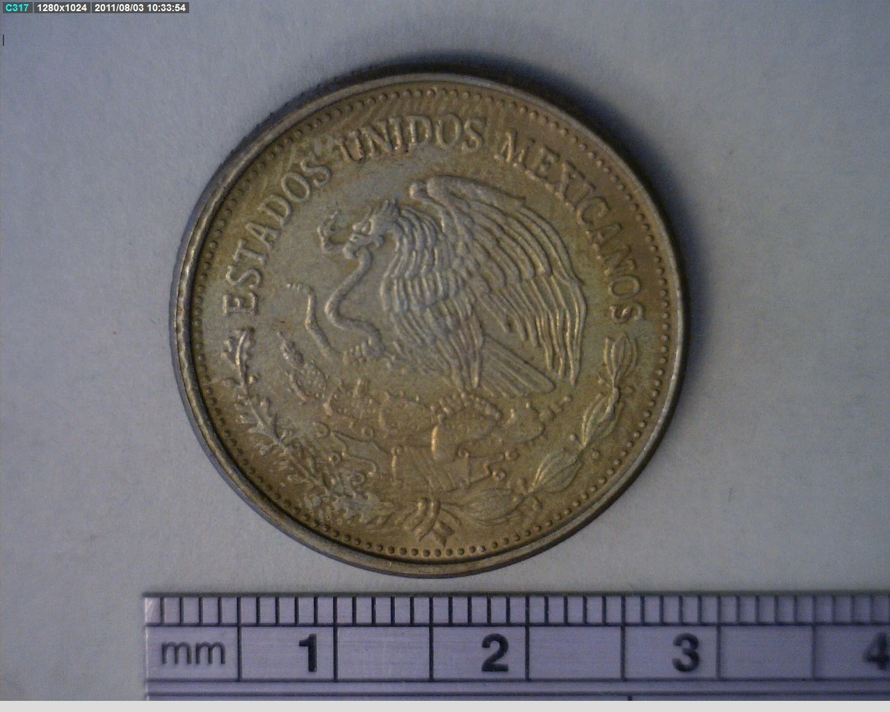 100 Pesos Carranza Bronce Aluminio 1989 (anverso)