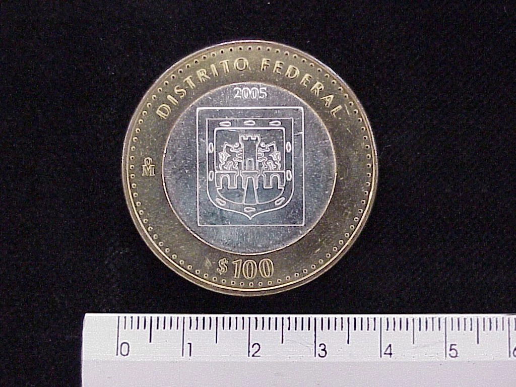 100 Pesos Ciudad de México Escudo 2003 · Inventario Banxico 21406 (reverso)