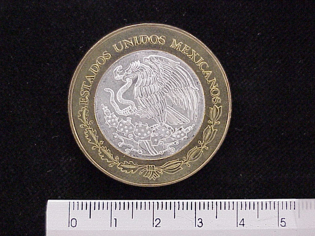 100 Pesos Coahuila Escudo 2003 · Inventario Banxico 21427 (anverso)