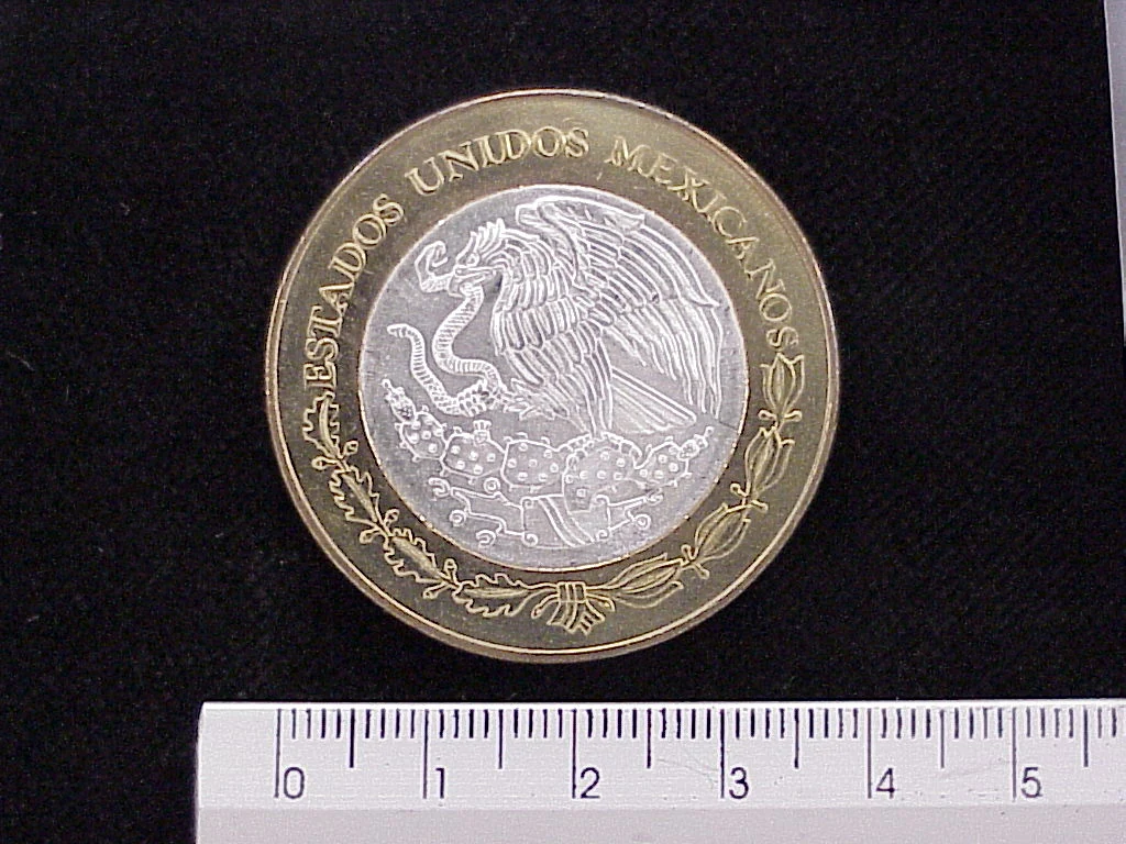 100 Pesos Coahuila Escudo 2003 · Inventario Banxico 21428 (anverso)