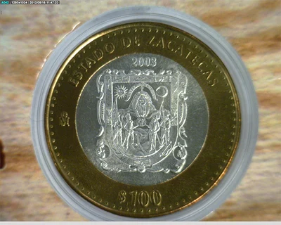 100 Pesos Estados de la República 1ª Fase Heráldica