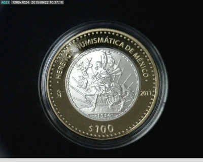 100 Pesos Herencia Numismatica I, Caballito 2011
