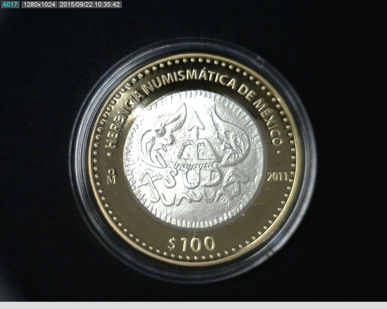 100 Pesos Herencia Numismatica I, Morelos SUD 2011 · Reverso