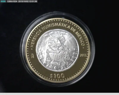100 Pesos Herencia Numismática III, 1 Peso de Balanza 2013