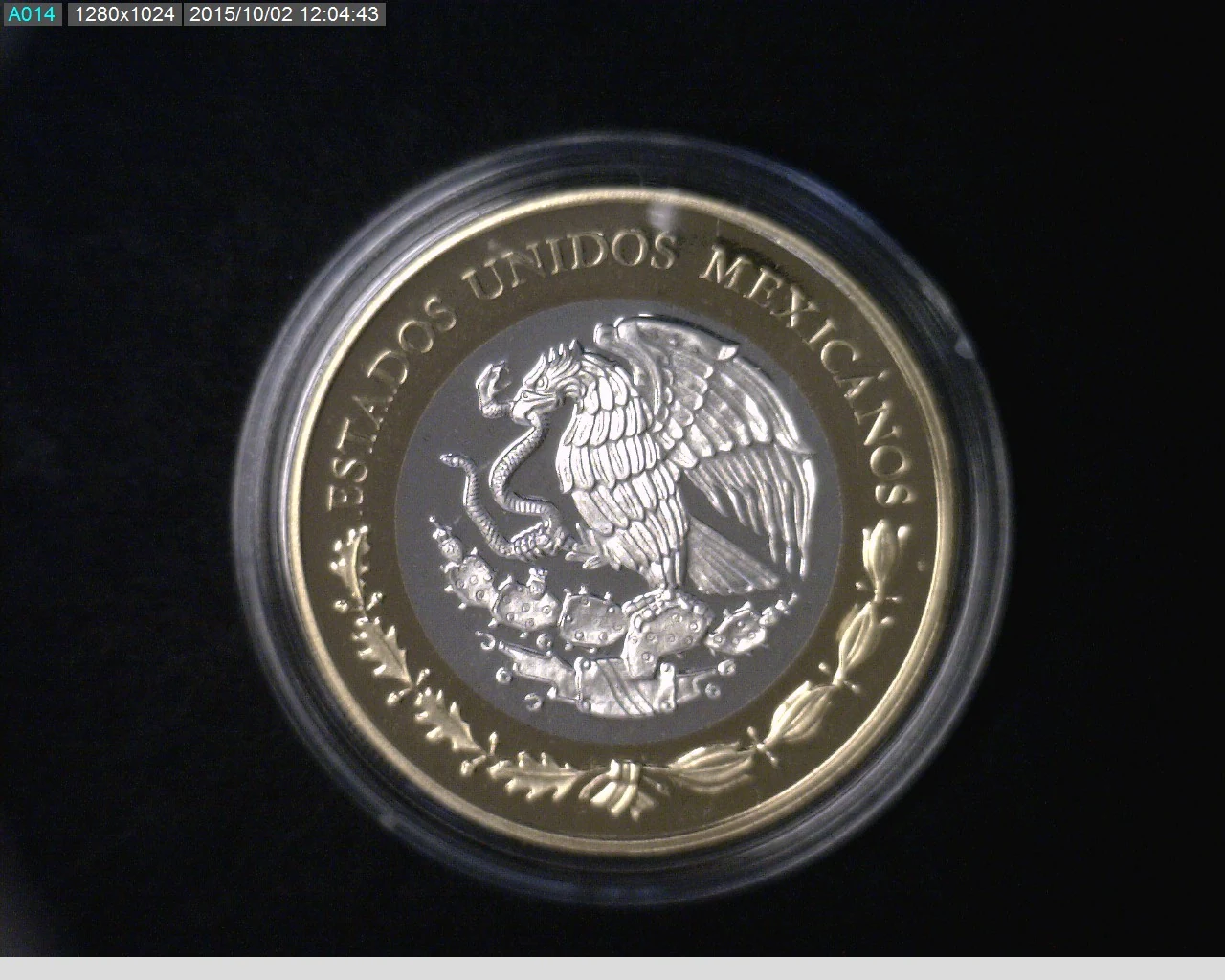 100 Pesos Herencia Numismatica III, 8 Reales Resplandor con Chops 2013 - anverso