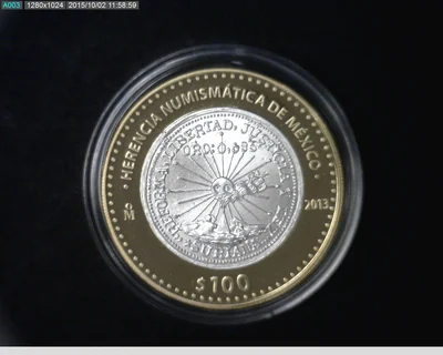 100 Pesos Herencia Numismática III, Suriana 2 Pesos 2013