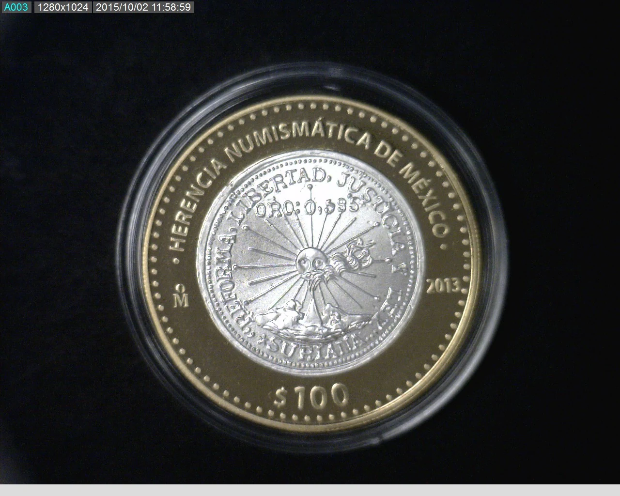 100 Pesos Herencia Numismatica III, Suriana 2 Pesos 2013 - reverso