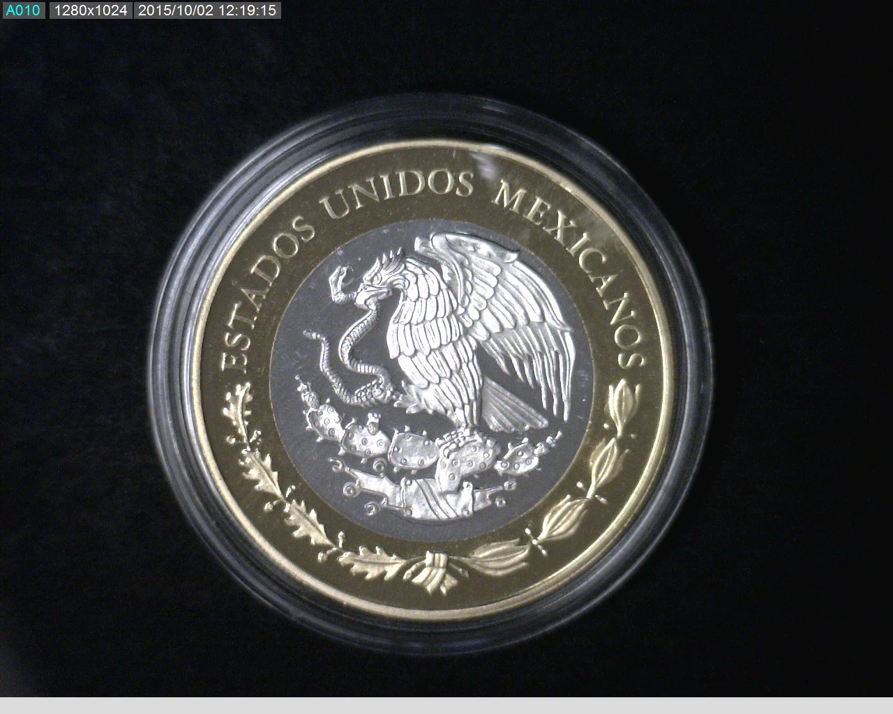 100 Pesos Herencia Numismatica IV, Resello Guayana Inglesa 2014 - anverso