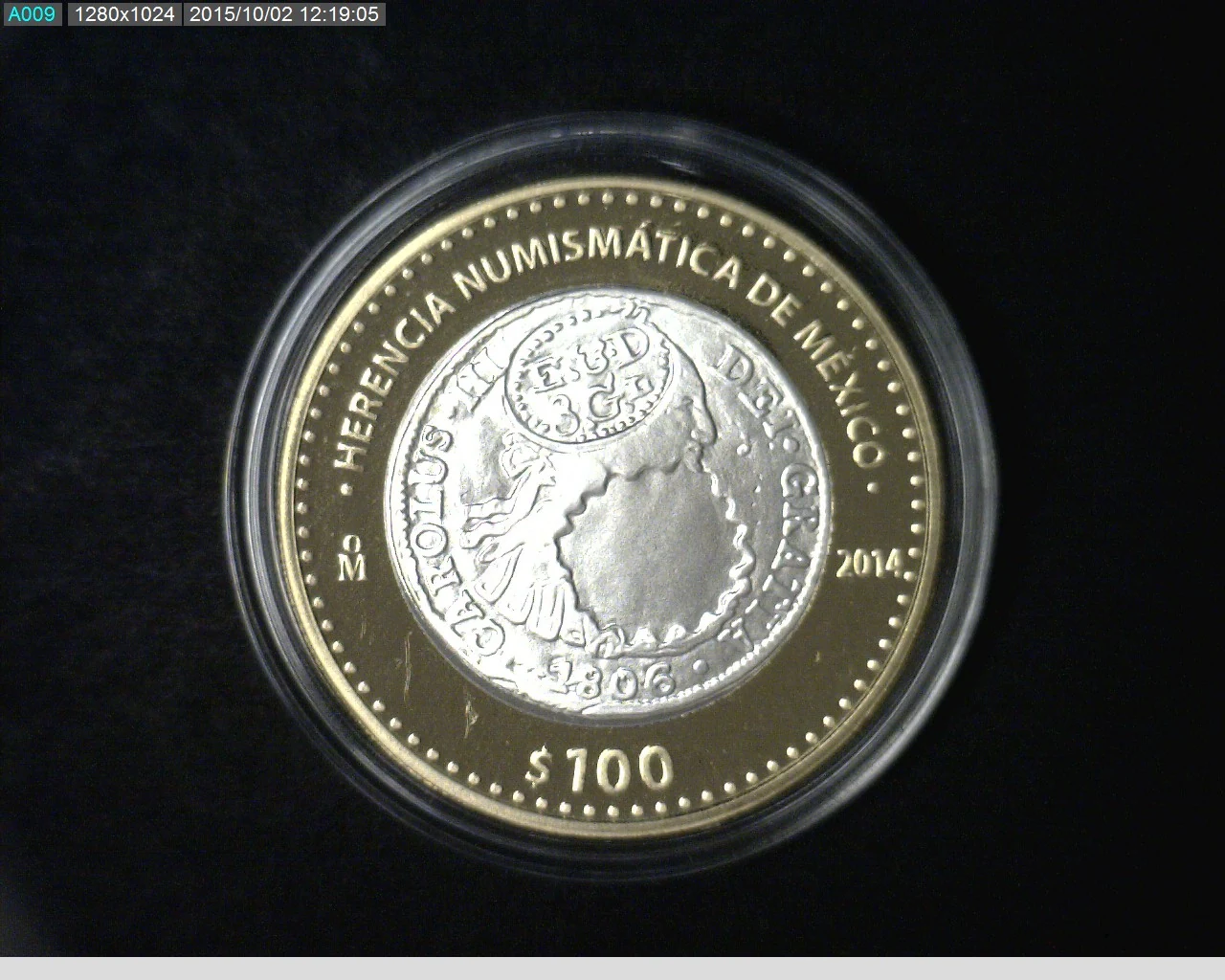 100 Pesos Herencia Numismatica IV, Resello Guayana Inglesa 2014 - reverso
